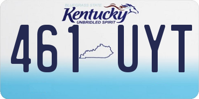 KY license plate 461UYT