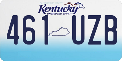 KY license plate 461UZB