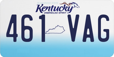 KY license plate 461VAG