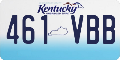 KY license plate 461VBB