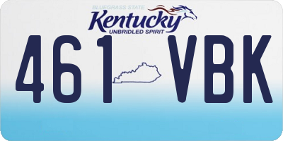 KY license plate 461VBK