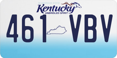 KY license plate 461VBV