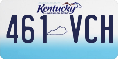 KY license plate 461VCH