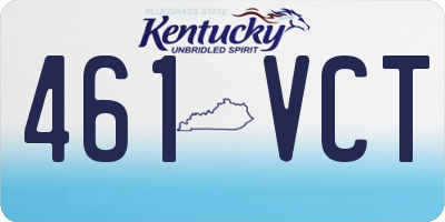 KY license plate 461VCT