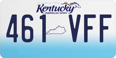 KY license plate 461VFF