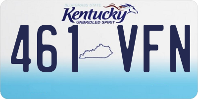 KY license plate 461VFN