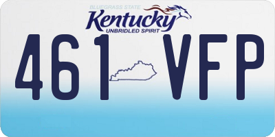 KY license plate 461VFP