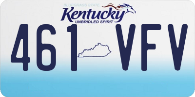 KY license plate 461VFV