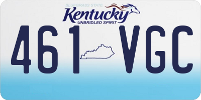 KY license plate 461VGC