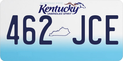 KY license plate 462JCE