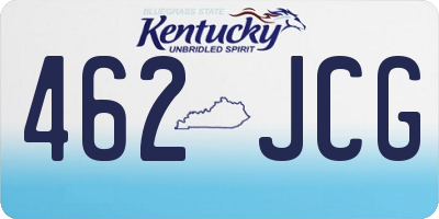 KY license plate 462JCG