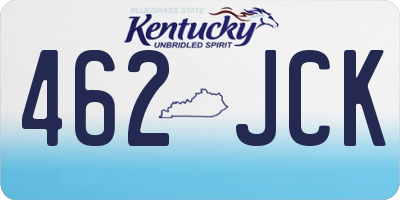 KY license plate 462JCK