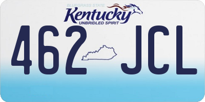 KY license plate 462JCL