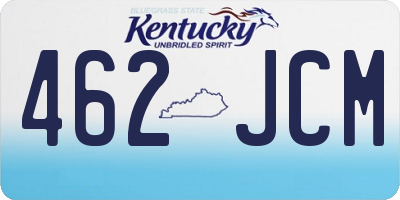 KY license plate 462JCM