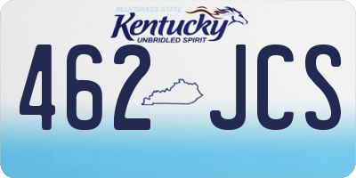 KY license plate 462JCS