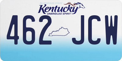 KY license plate 462JCW