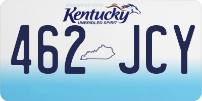 KY license plate 462JCY