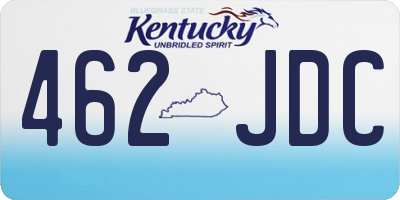 KY license plate 462JDC