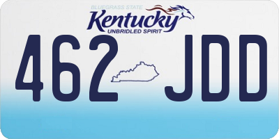 KY license plate 462JDD