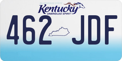 KY license plate 462JDF