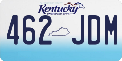 KY license plate 462JDM