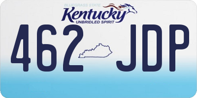KY license plate 462JDP