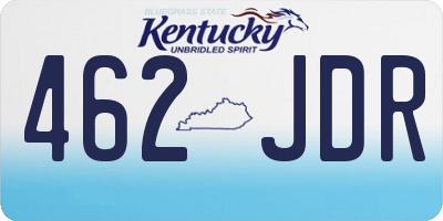 KY license plate 462JDR