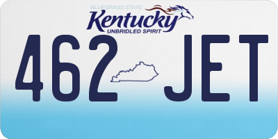 KY license plate 462JET