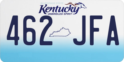 KY license plate 462JFA