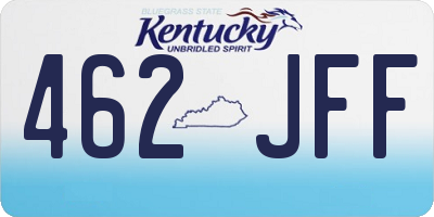 KY license plate 462JFF