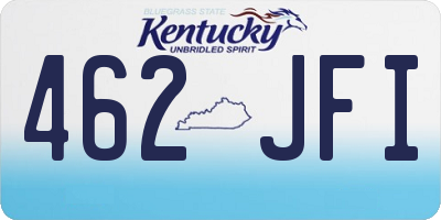 KY license plate 462JFI