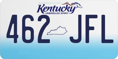 KY license plate 462JFL
