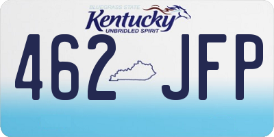 KY license plate 462JFP