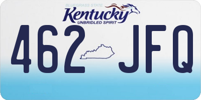 KY license plate 462JFQ