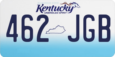KY license plate 462JGB