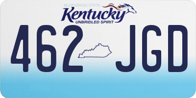 KY license plate 462JGD