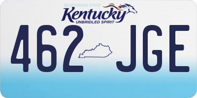 KY license plate 462JGE