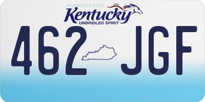 KY license plate 462JGF
