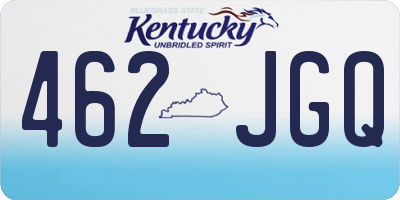 KY license plate 462JGQ