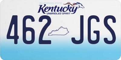KY license plate 462JGS