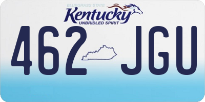 KY license plate 462JGU