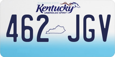 KY license plate 462JGV