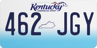 KY license plate 462JGY