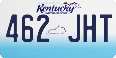 KY license plate 462JHT