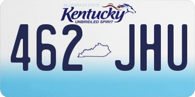 KY license plate 462JHU
