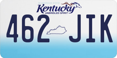 KY license plate 462JIK