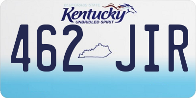 KY license plate 462JIR