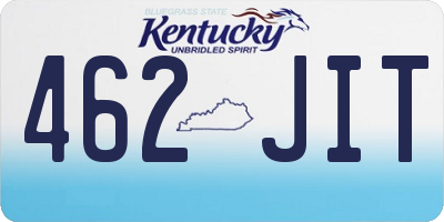 KY license plate 462JIT