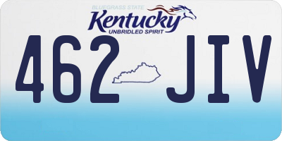 KY license plate 462JIV