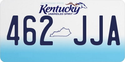 KY license plate 462JJA